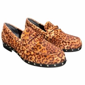 Charles By Charles David Boy Penny Loafer Leopard Size 7.5